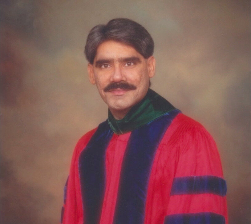 Dr. Abdulla in the ceremonial gown marking his Fellowship of the American College of Cardiology, FACC