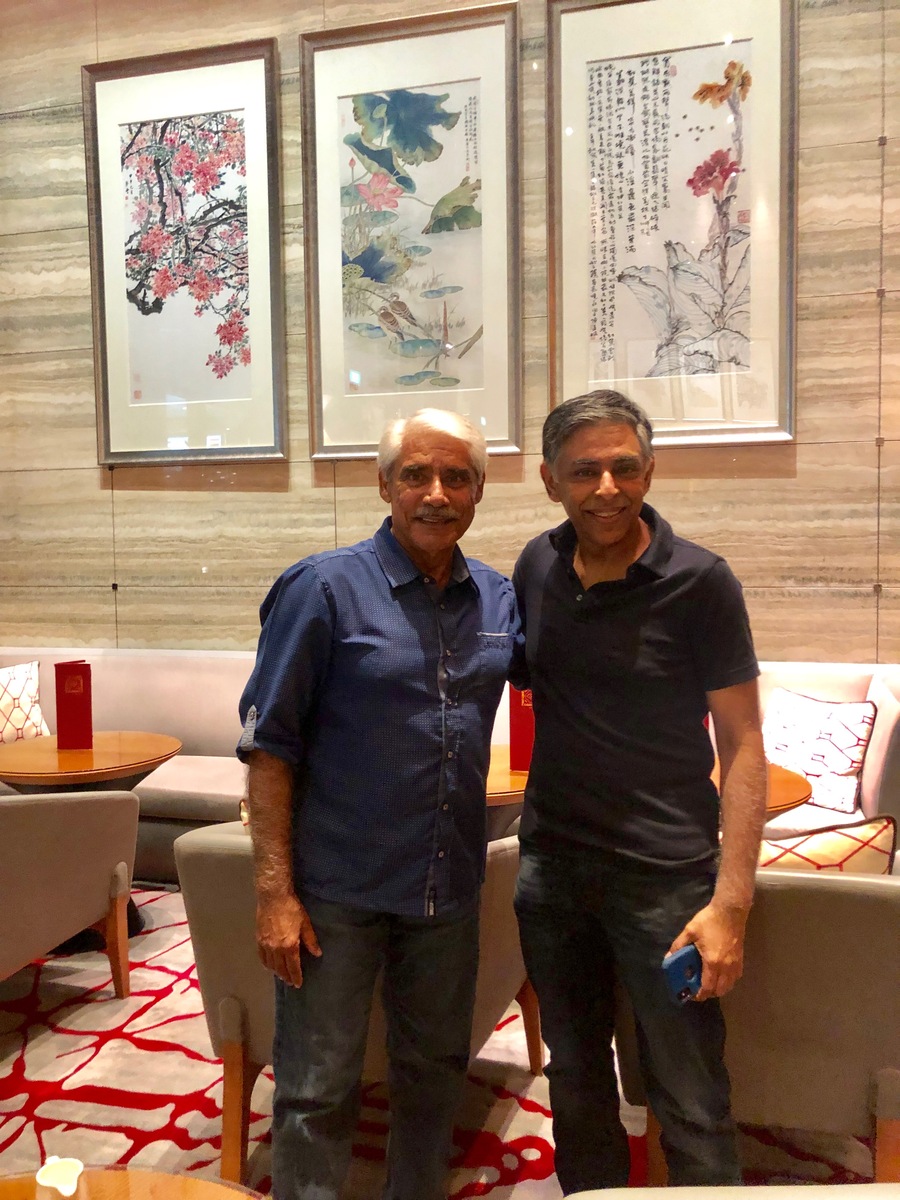 Dr. Abdulla with Dr. Fahim Haider Jafary in Singapore, 2019