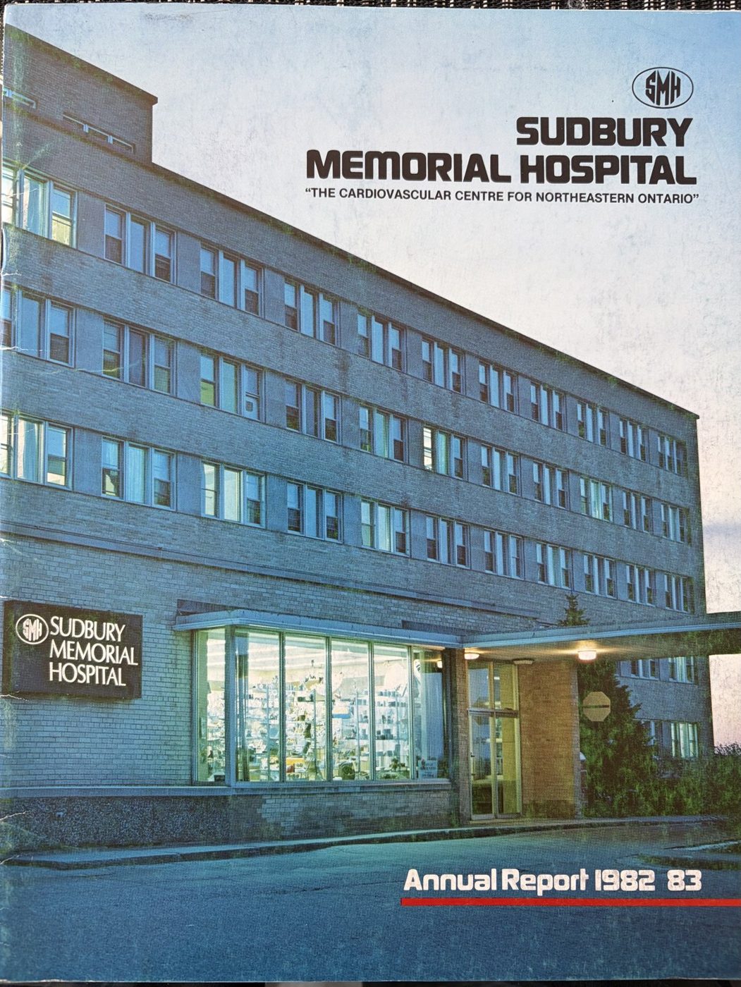 Cover of the Sudbury Memorial Hospital Annual Report 1982/83