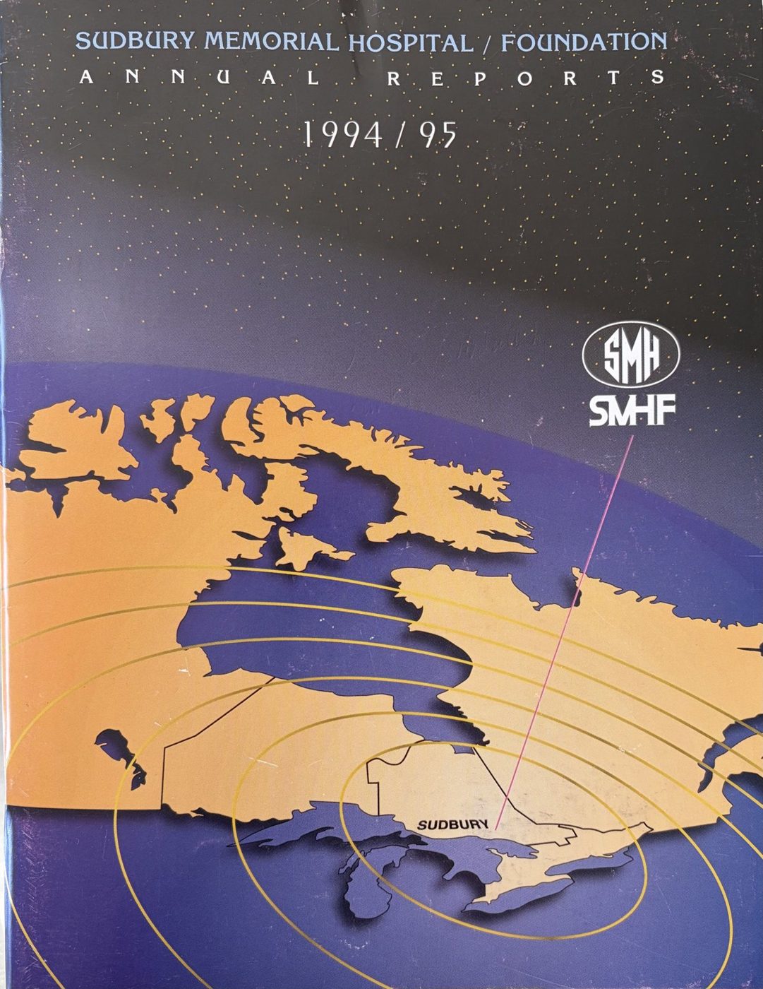 Cover of the Sudbury Memorial Hospital and Foundation Annual Reports 1994/95