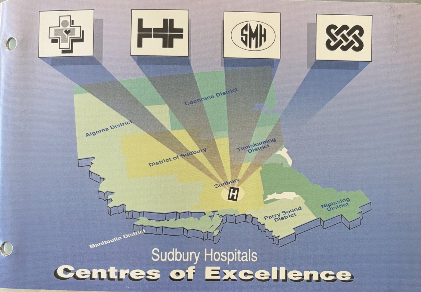 Cover of the Sudbury Hospitals Centres of Excellence booklet